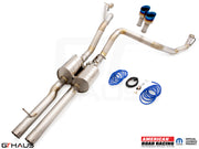Premium performance exhaust system for RAM RHO (V6T) 2025+, featuring stainless steel construction and electronic valve control.