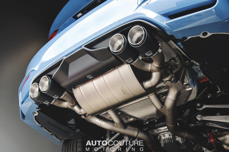 Akrapovic 14-17 BMW M3 (F80) Slip-On Line (Titanium) w/ Carbon Tips