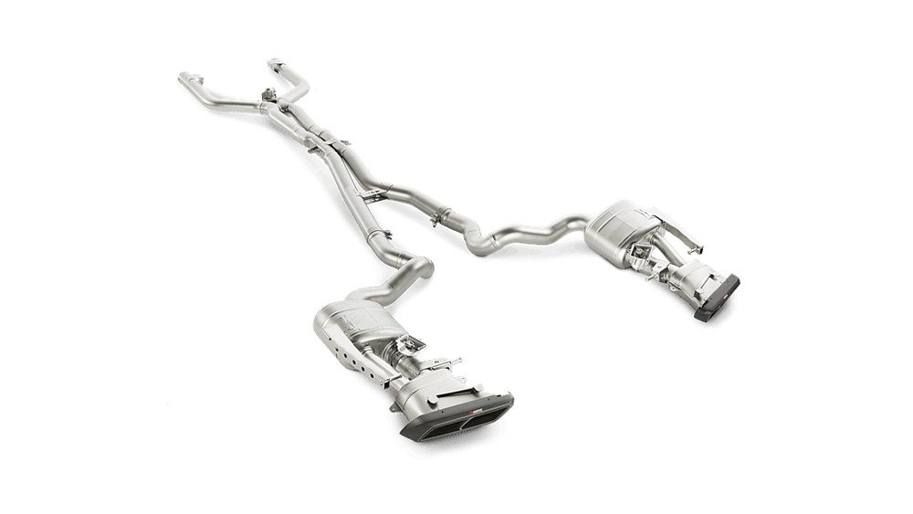 Akrapovic 15-17 AMG C63 Estate Evolution Line Cat Back (Titanium) w/ Carbon Tips and Link Pipe