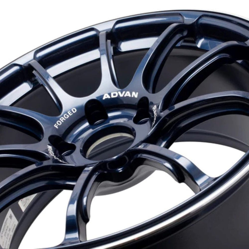 Advan RZII 18x9.5 +35 5x114.3 Racing Indigo Blue Wheel
