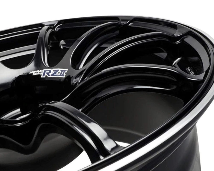 Advan RZII 18x9.5 +45 5-114.3 Racing Gloss Black Wheel