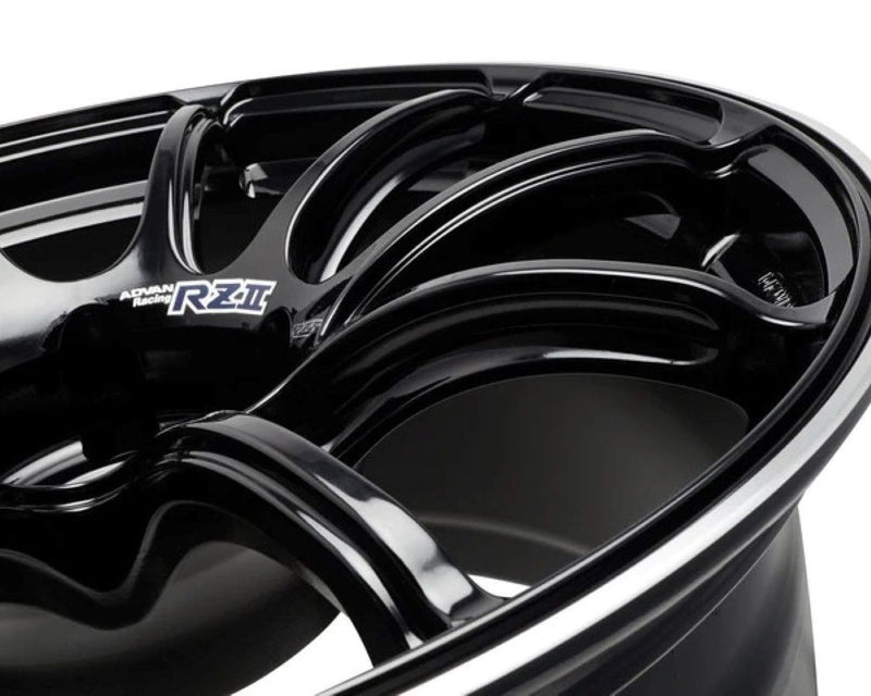 Advan RZII 18x8.5 +45 5x112 Racing Gloss Black Wheel