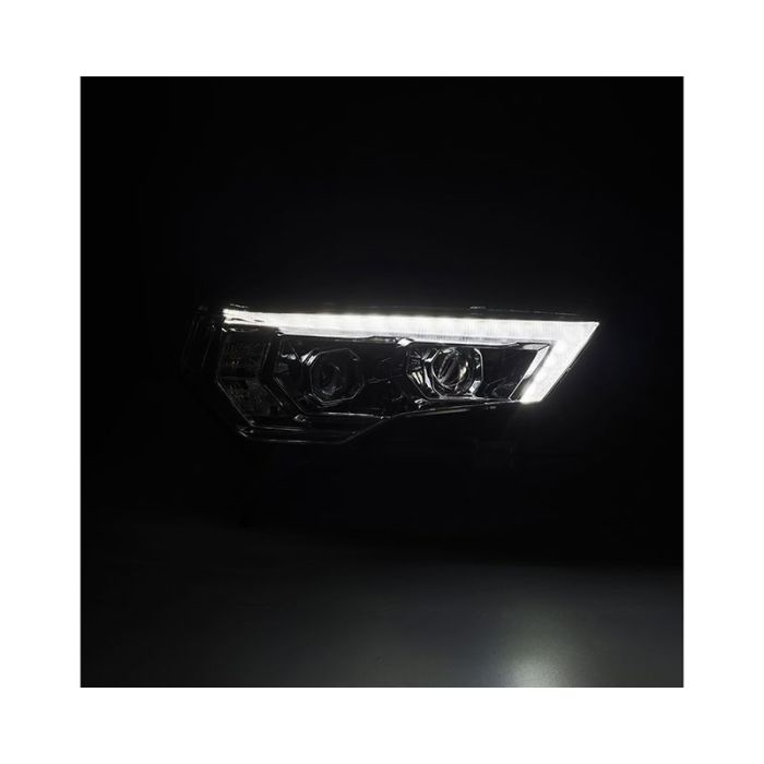AlphaRex 14-22 Toyota 4Runner PRO-Series Projector Headlights Jet Black w/Seq. Sig. + DRL