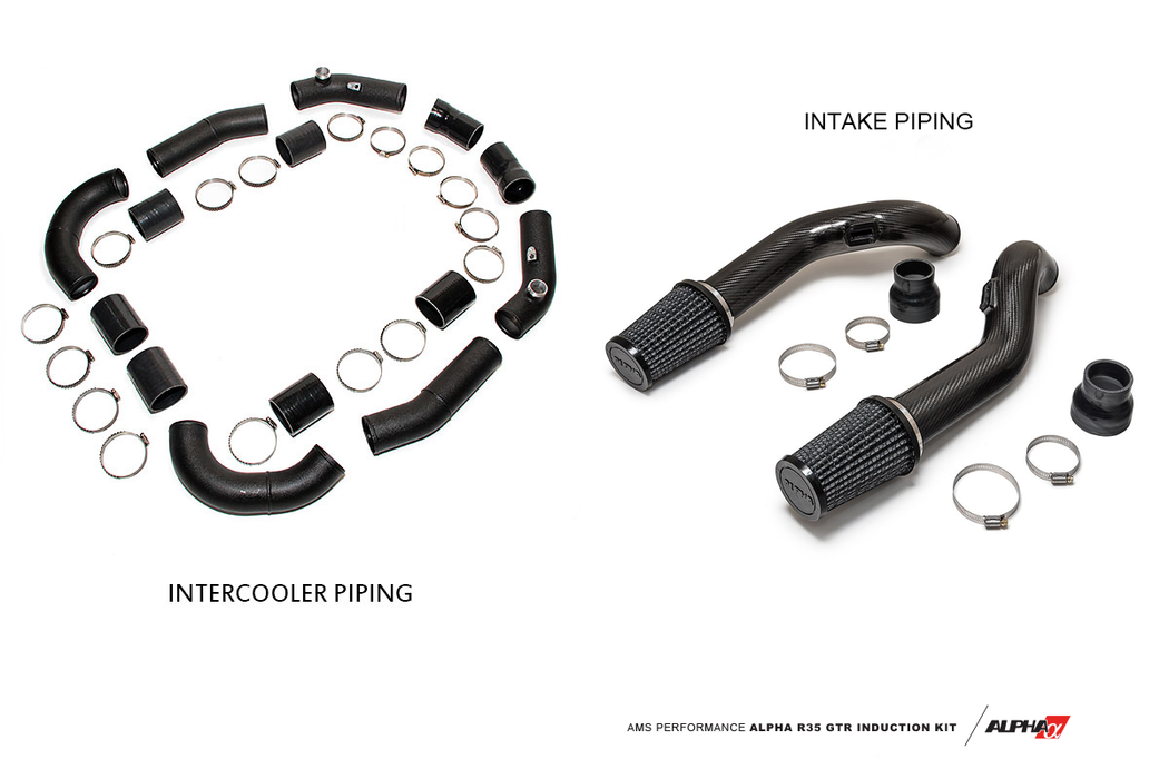 AMS Performance 2009+ Nissan R35 GT-R Alpha Upper Intercooler Piping