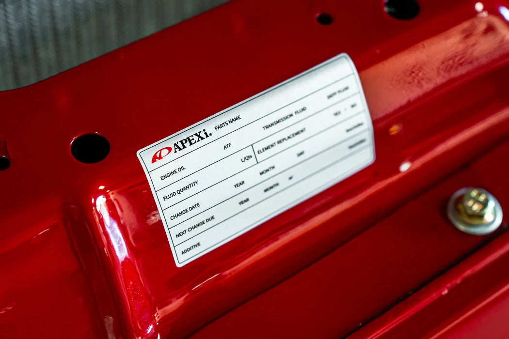 A'PEXi - Fluid Maintenance Sticker