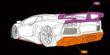 Aimgain GT Type II design on the Lamborghini Aventador - image 4