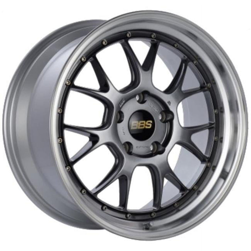BBS LM-R 20x11 5x120 ET40 Gloss Black/Gold Center / Diamond Cut Lip Wheel -82mm PFS/Clip Required
