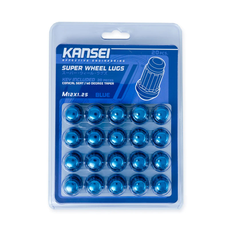 Kansei 12X1.5 Blue Spline Acorn (20Pc Kit)