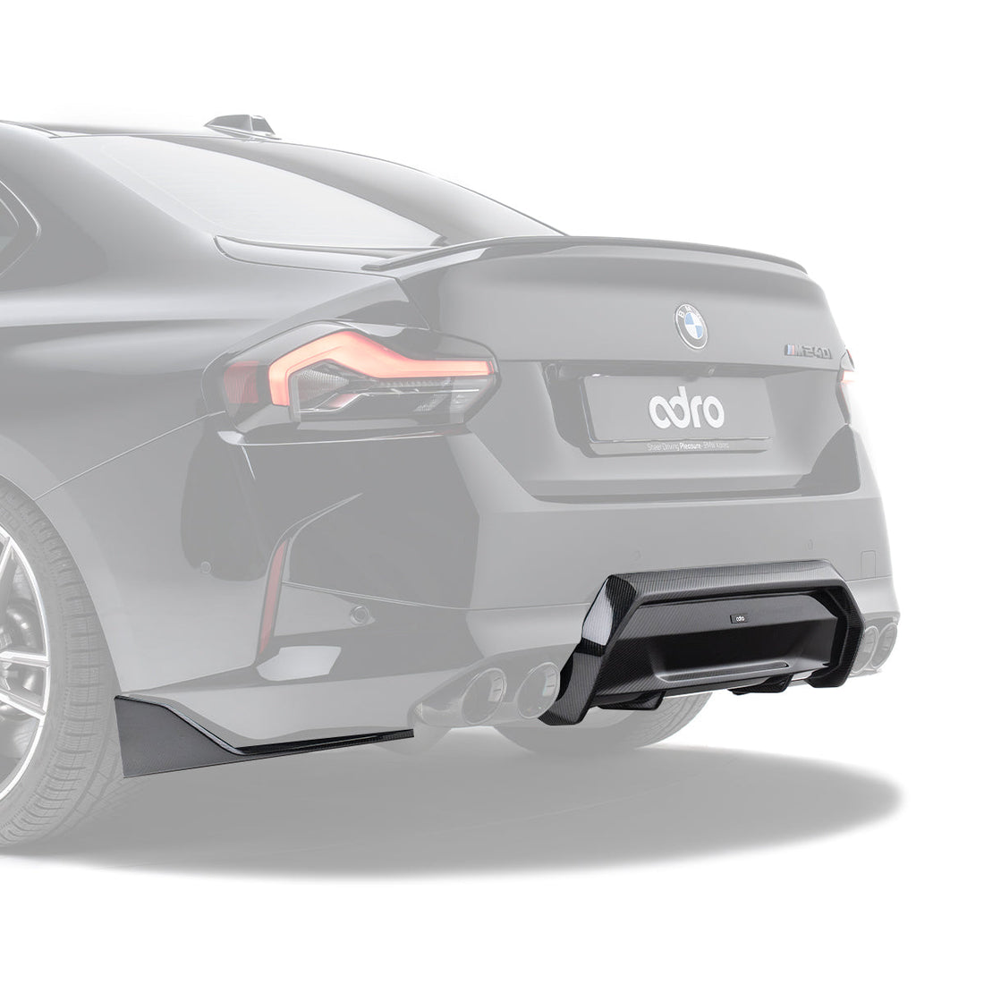 BMW G42 M240i Carbon Fiber Rear Diffuser