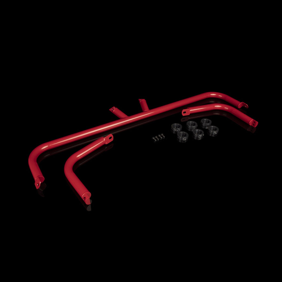 BRAUM 03-08 Nissan 350Z Harness Bar - Red Gloss