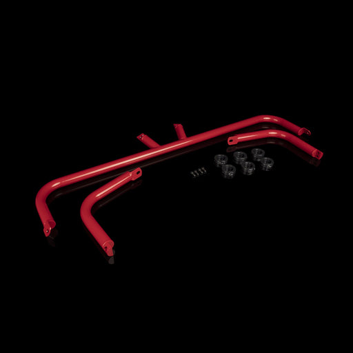 BRAUM 03-08 Nissan 350Z Harness Bar - Red Gloss