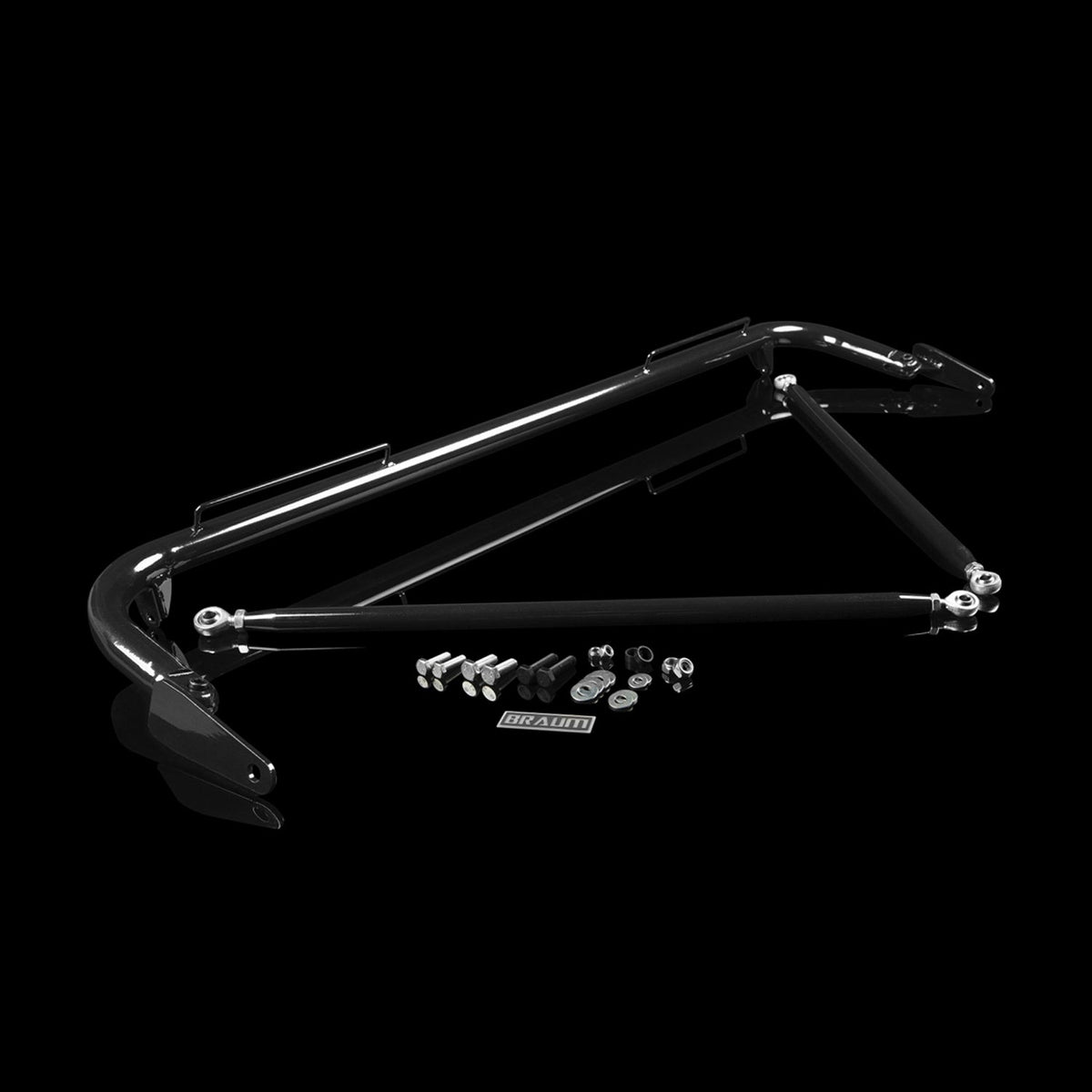 BRAUM 48-51" Universal Racing Harness Bar - Black Gloss - Black Gloss
