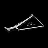 BRAUM 05-14 Ford Mustang Harness Bar - White Gloss