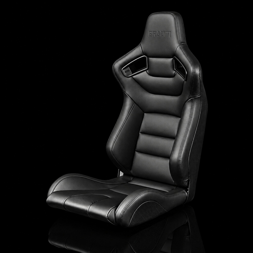 BRAUM Elite / Elite-X Fixed Back Bucket Seat - ELITE Series | Black Leatherette