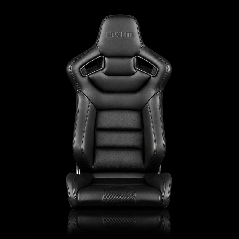 BRAUM Elite / Elite-X Fixed Back Bucket Seat - ELITE Series | Black Leatherette - view 2