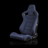 BRAUM Elite Series Sport Reclining Seats - Blue Cloth | Black Stitching