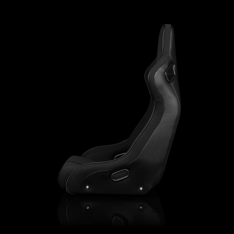 BRAUM Elite-R Fixed Back Bucket Seat - Black Cloth | Black Trim - view 3
