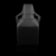 BRAUM Elite-R Fixed Back Bucket Seat - Black Leatherette | Black Alcantara | White Stitching - view 4