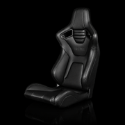 BRAUM Elite / Elite-X Fixed Back Bucket Seat - ELITE-X Series | Black Leatherette