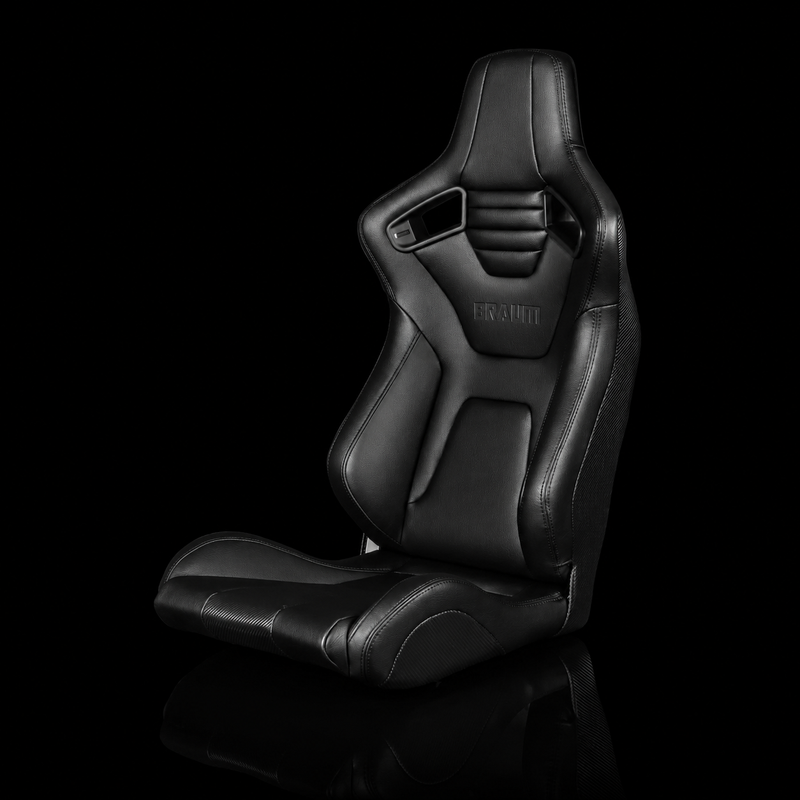 BRAUM Elite / Elite-X Fixed Back Bucket Seat - ELITE-X Series | Black Leatherette
