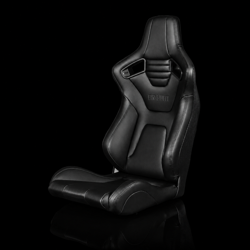 BRAUM Elite / Elite-X Fixed Back Bucket Seat - ELITE-X Series | Black Leatherette