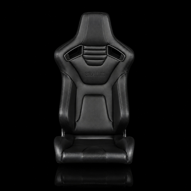 BRAUM Elite / Elite-X Fixed Back Bucket Seat - ELITE-X Series | Black Leatherette - view 2
