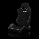 BRAUM Advan Series Sport Reclining Seats - Black Cloth | Alcantara Inserts