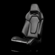 BRAUM Viper-X Fixed Back Bucket Seat - Black Leatherette