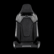 BRAUM Viper-X Fixed Back Bucket Seat - Black Suede - view 2