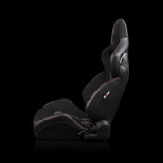 BRAUM Orue-S Series Sport Reclining Seats - Black Leatherette | Red Plaid - view 3