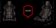BRAUM Orue-S Series Sport Reclining Seats - dimensions and reference diagram