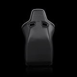 BRAUM Venom-X Fixed Back Bucket Seat - Black Leatherette | Diamond | White Trim - view 4