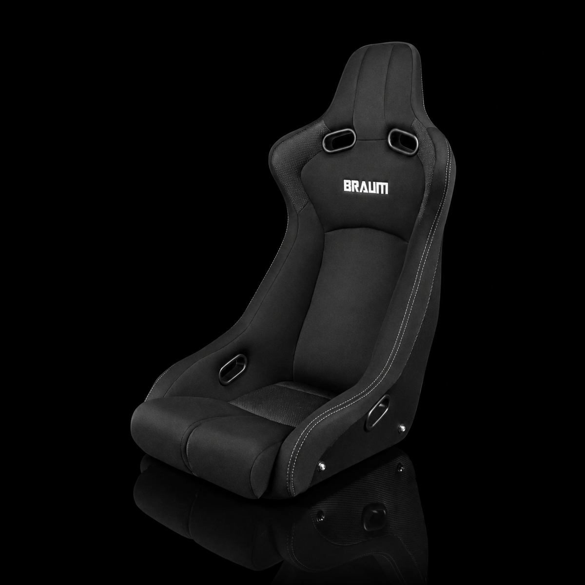 BRAUM Venom-R Fixed Back Bucket Seat - Black Cloth