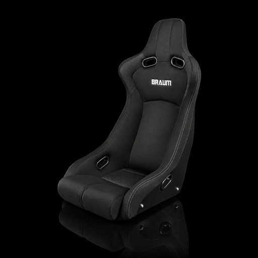 BRAUM Venom-R Fixed Back Bucket Seat - Black Cloth