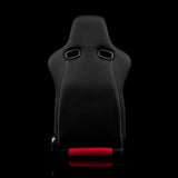 BRAUM Venom Series Sport Reclining Seats - Black | Red Cloth - view 3