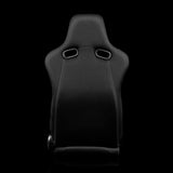 BRAUM Venom Series Sport Reclining Seats - Black Cloth | Red Stitching - view 3