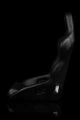 BRAUM Falcon-X Fixed Back Racing Seat - Black Leatherette | Black Stitching - view 3