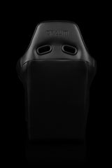 BRAUM Falcon-X Fixed Back Racing Seat - Black Leatherette | Black Stitching - view 4