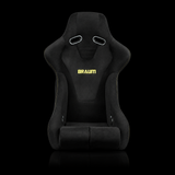 BRAUM Falcon-R Composite FRP Fixed Back Bucket Seat - Black Alcantara | Carbon Kevlar Composite - view 2