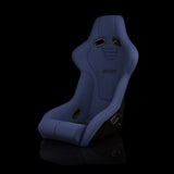 BRAUM Falcon-R Composite FRP Fixed Back Bucket Seat - Blue Cloth
