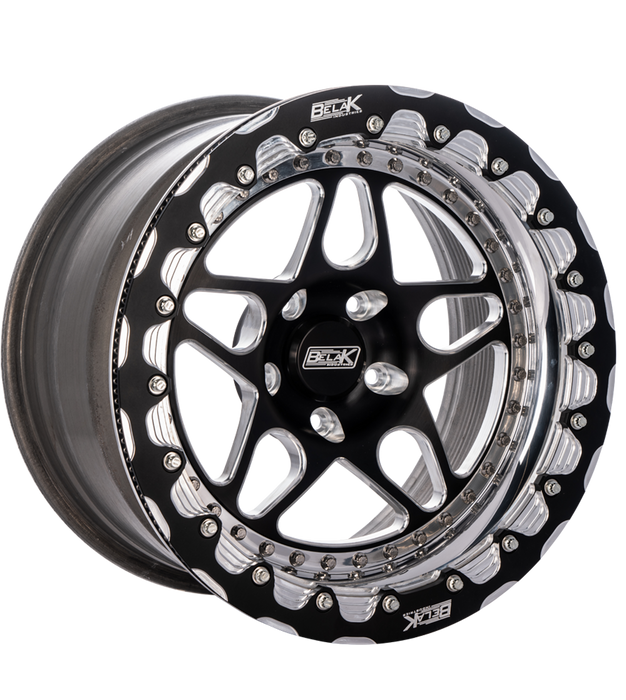 Belak 17x9.5 / 6.25in BS / 6x135mm BP / High Pad / Series 4 - Single Beadlock Wheel w/ Billet Lip
