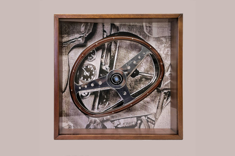 Nardi Bisiluro Limited Edition Steering Wheel 390mm with Wood grip and Polished spokes — authentic Italian manufacture