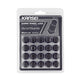 Kansei 12X1.5 Black Spline Acorn (20Pc Kit)