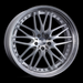 Leon Hardiritt Bugel CV Silver alloy wheel on a black background