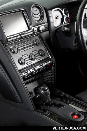 R-Vertex 2010-Up Nissan R35 GTR 11pc Interior Carbon Dash Trim Kit