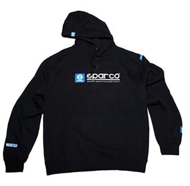 Sparco Sweatshirt Hooded WWW White MED