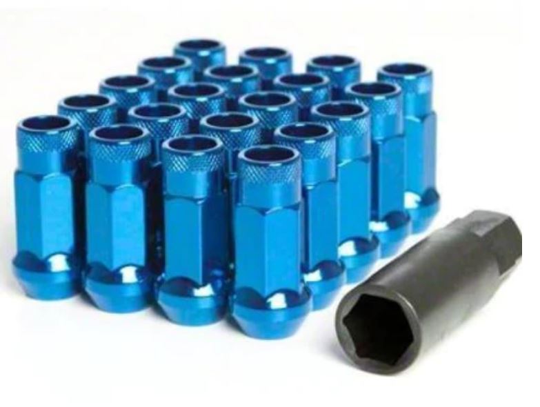 Wheel Mate Muteki Open End Lug Nuts - Blue 12x1.50