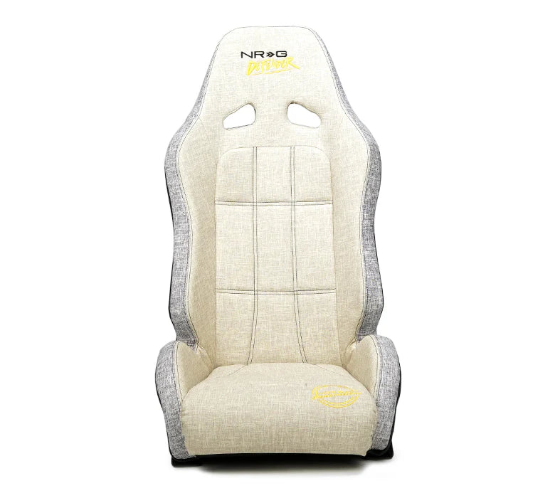 NRG Defender Water Resistant Steel Frame Susp. Seat - Tan w/ Sand Trim/Defender Logo/Side Bracket