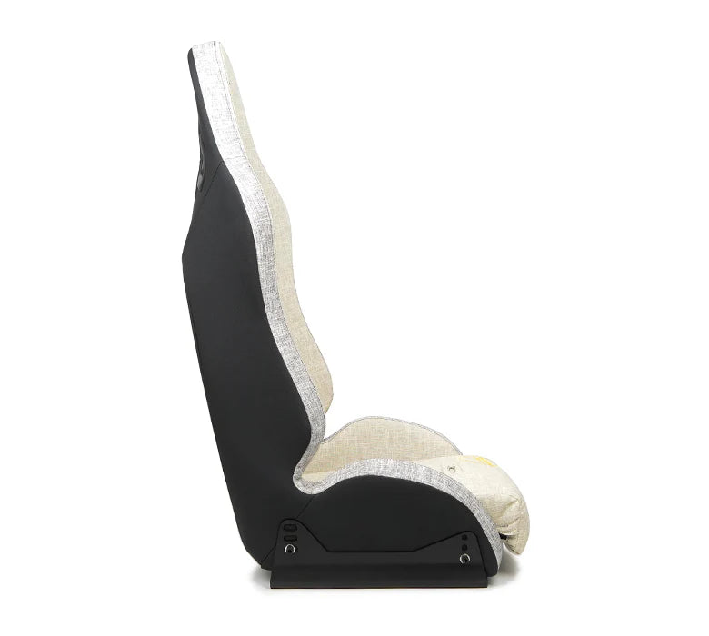 NRG Defender Water Resistant Steel Frame Susp. Seat - Tan w/ Sand Trim/Defender Logo/Side Bracket