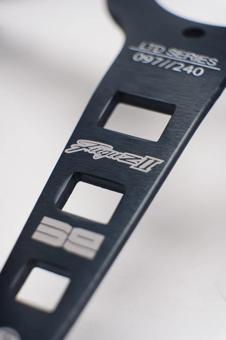 NRG Reinforced Steering Wheel - Fuguz x NRG 1.5in Deep 5mm Spoke 380mm Sport Steering Wheel - Blk